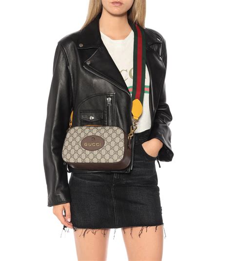 gucci brown leather crossbody women|black gucci crossbody purse.